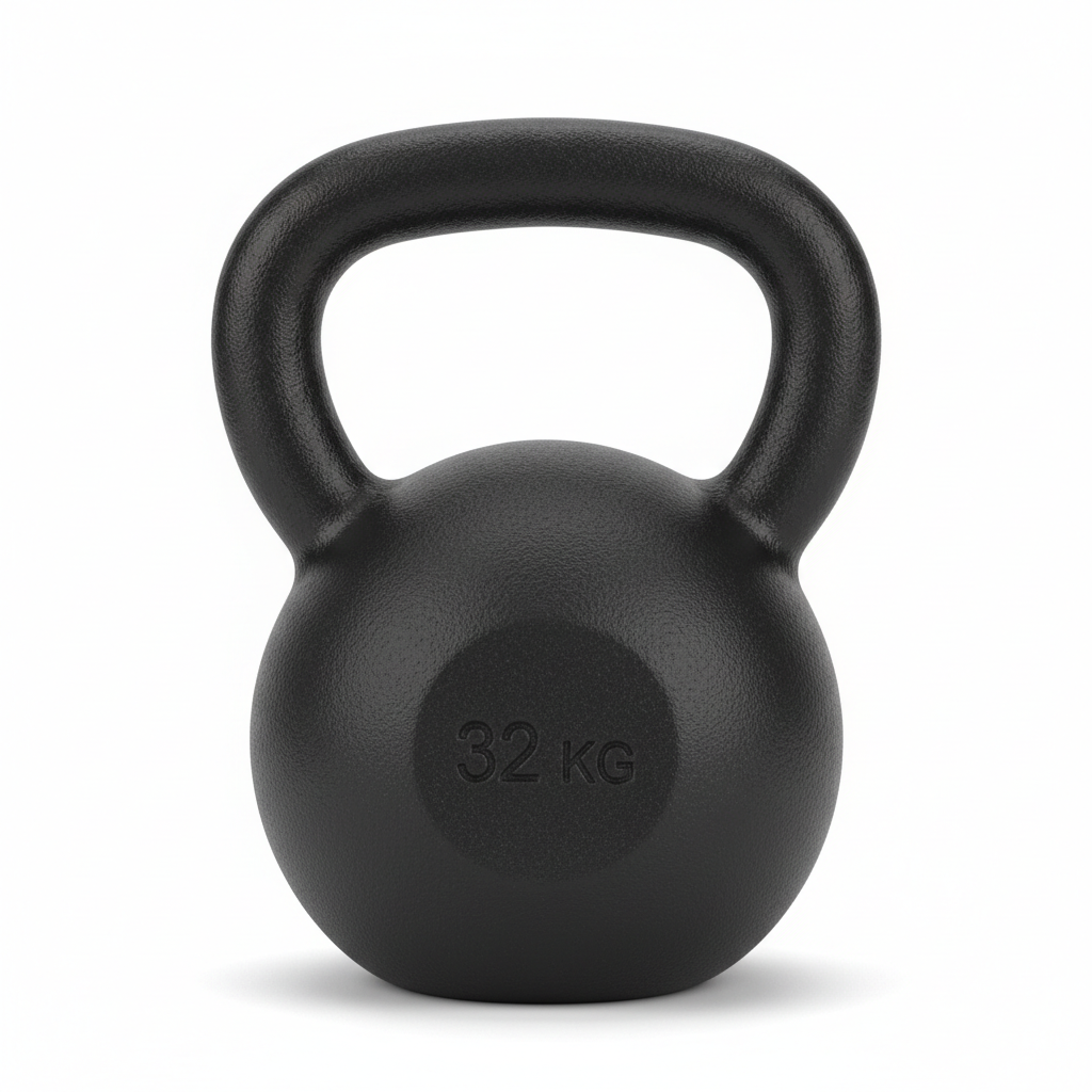Cast Iron Kettlebell in matte black