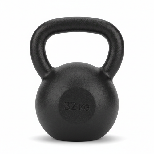 Cast Iron Kettlebell in matte black