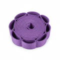 Yoga Stretching Strap with Multi-Loop Design in purple